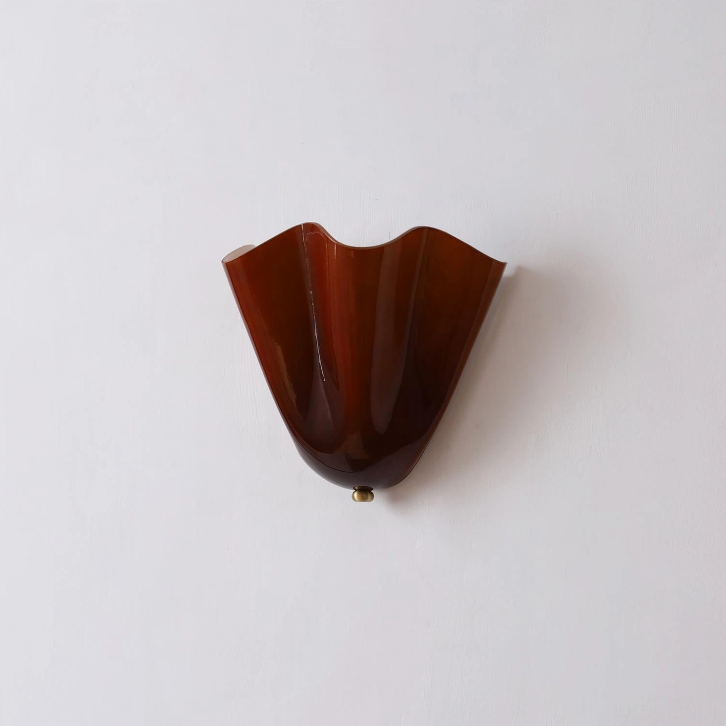 Vera wall sconce 360-degree product rotation showing all angles of sculptural glass shade form