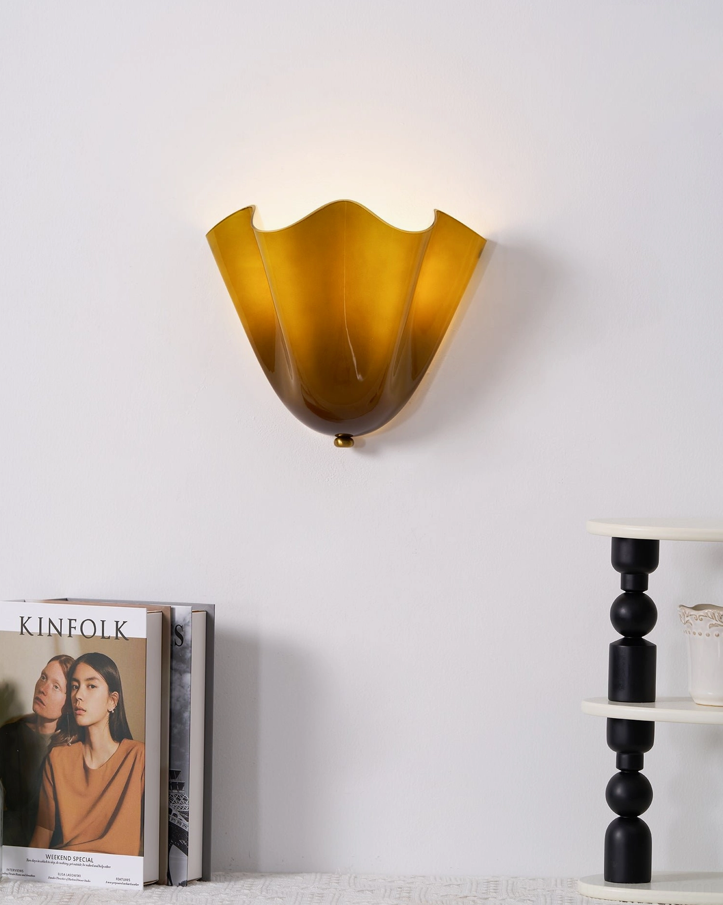 Vera wall sconce pair symmetrically mounted flanking bathroom mirror vanity for shadow-free grooming