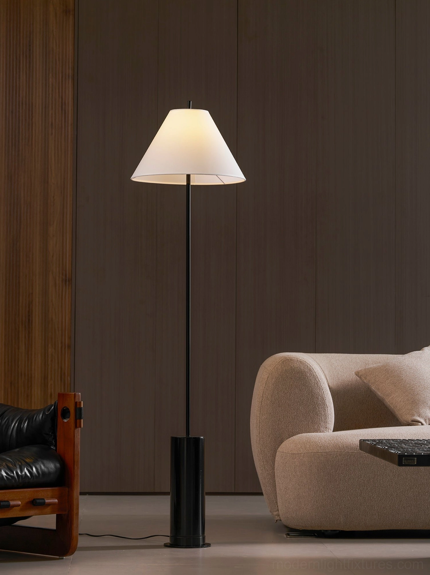 Pink and white color option Verdant floor lamp contemporary home design