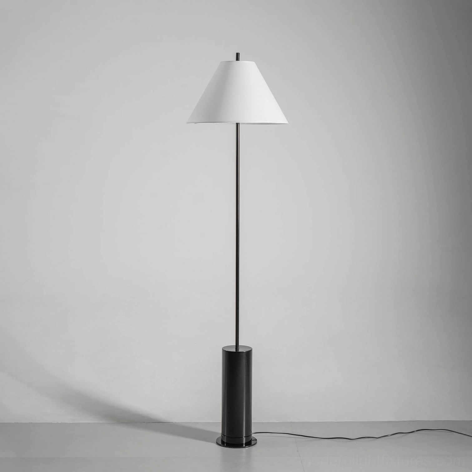 Verdant floor lamp contemporary design warm wooden base ambient lighting