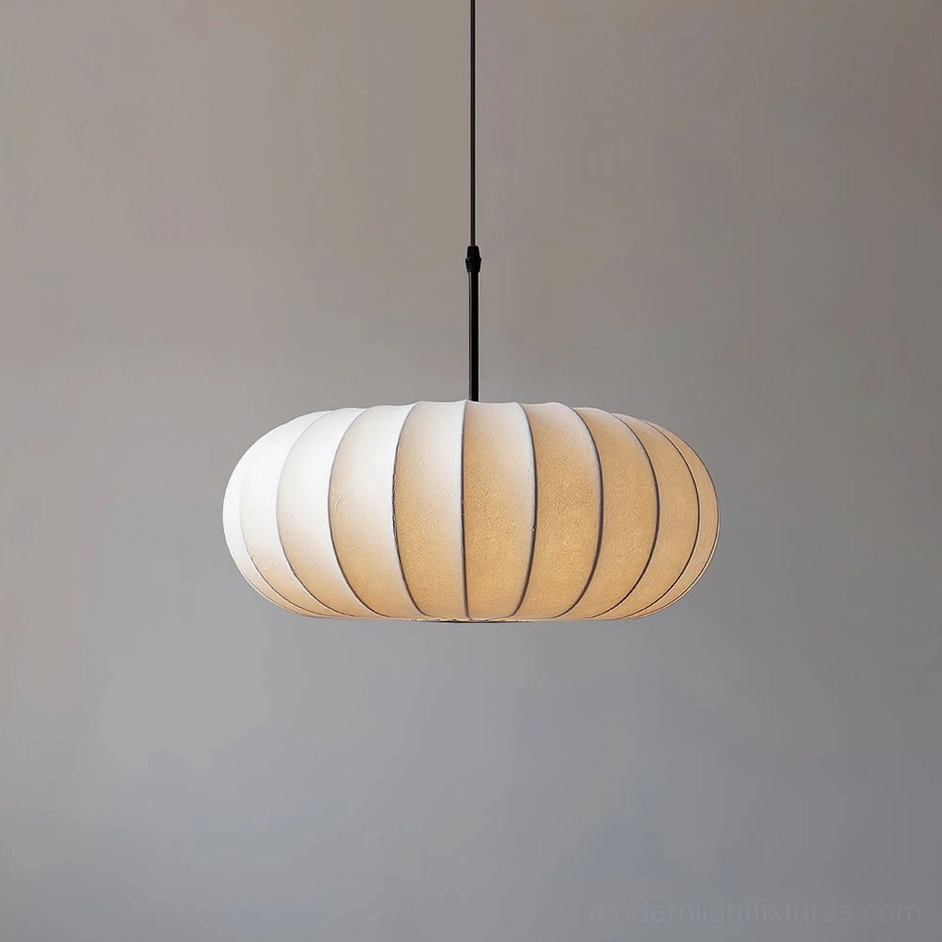 Medium Verona pendant light most popular size, installed in stylish dining room with coordinated interior design elements