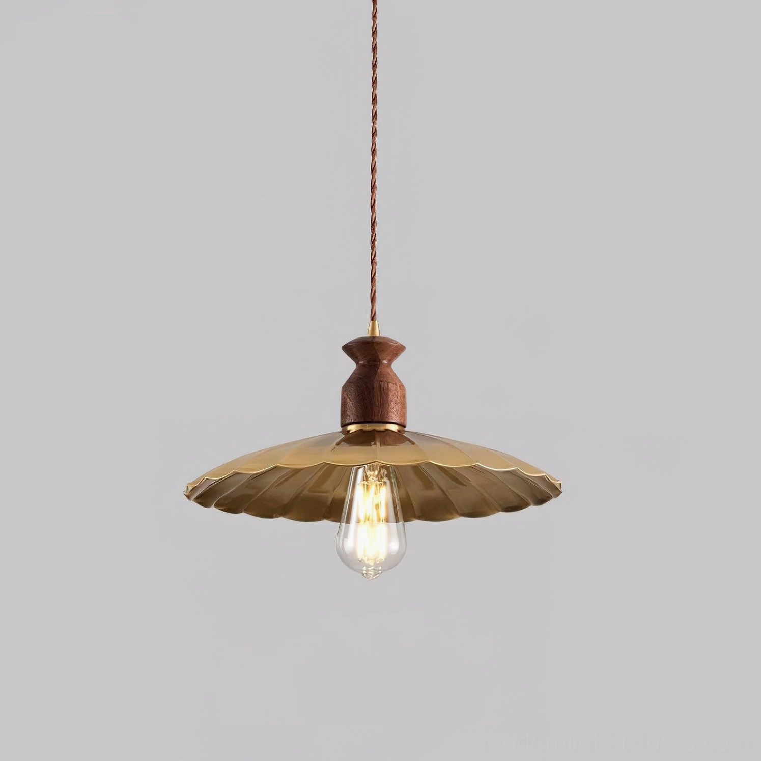 Viana pendant light black finish variant hanging in contemporary dining space with metal hardware accents