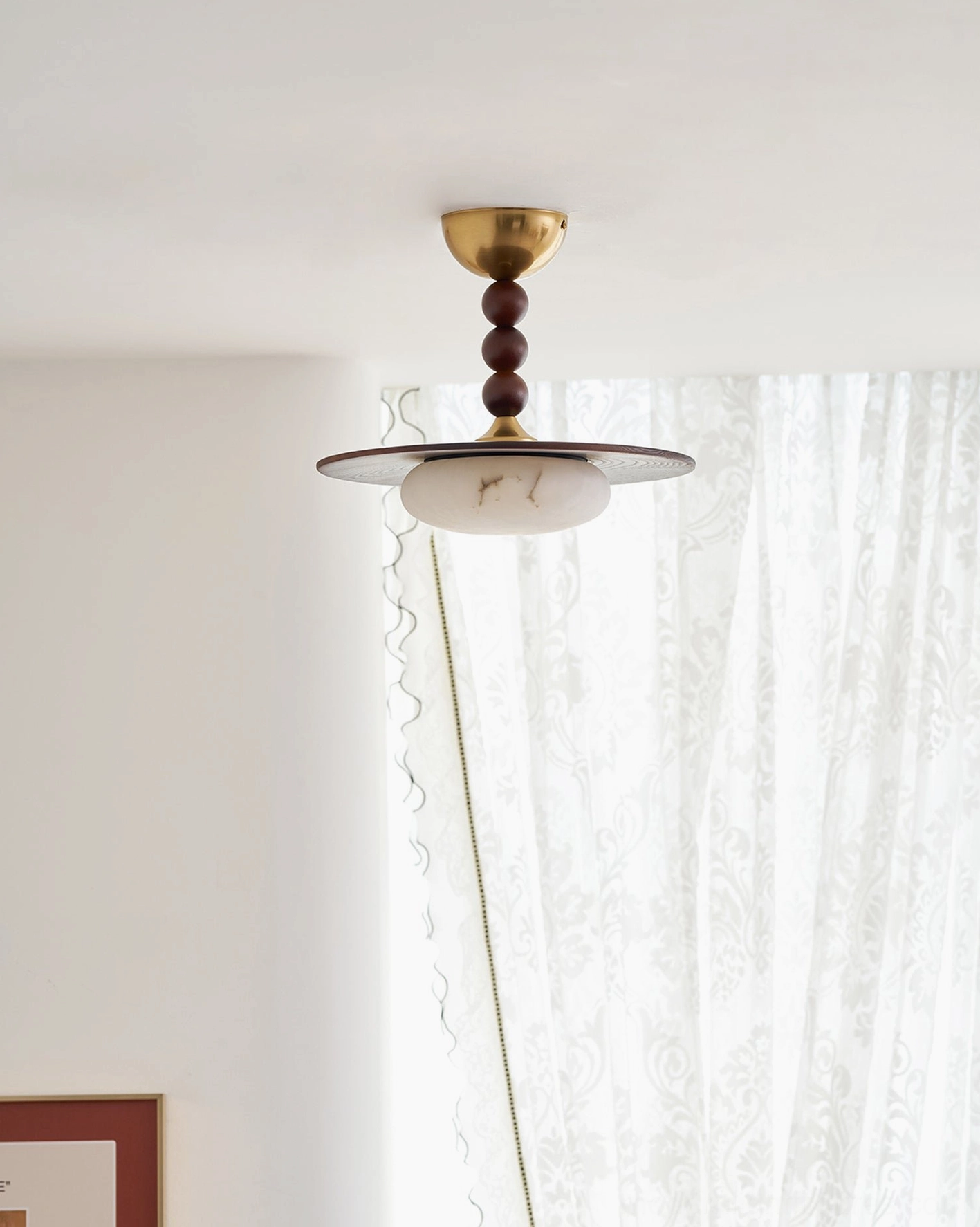 Vicenza 36cm ceiling light installed in contemporary home office study area