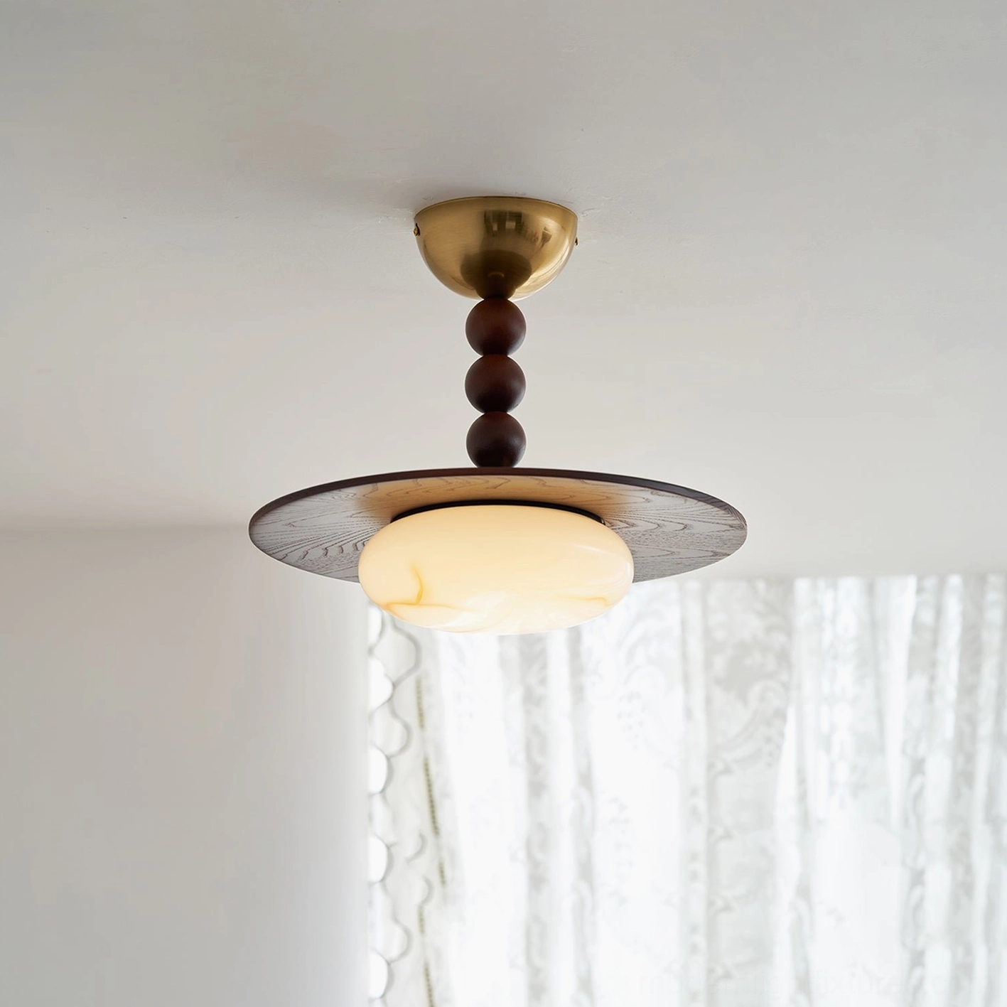 Vicenza warm white ceiling light fixture with warm ambient glow in contemporary room