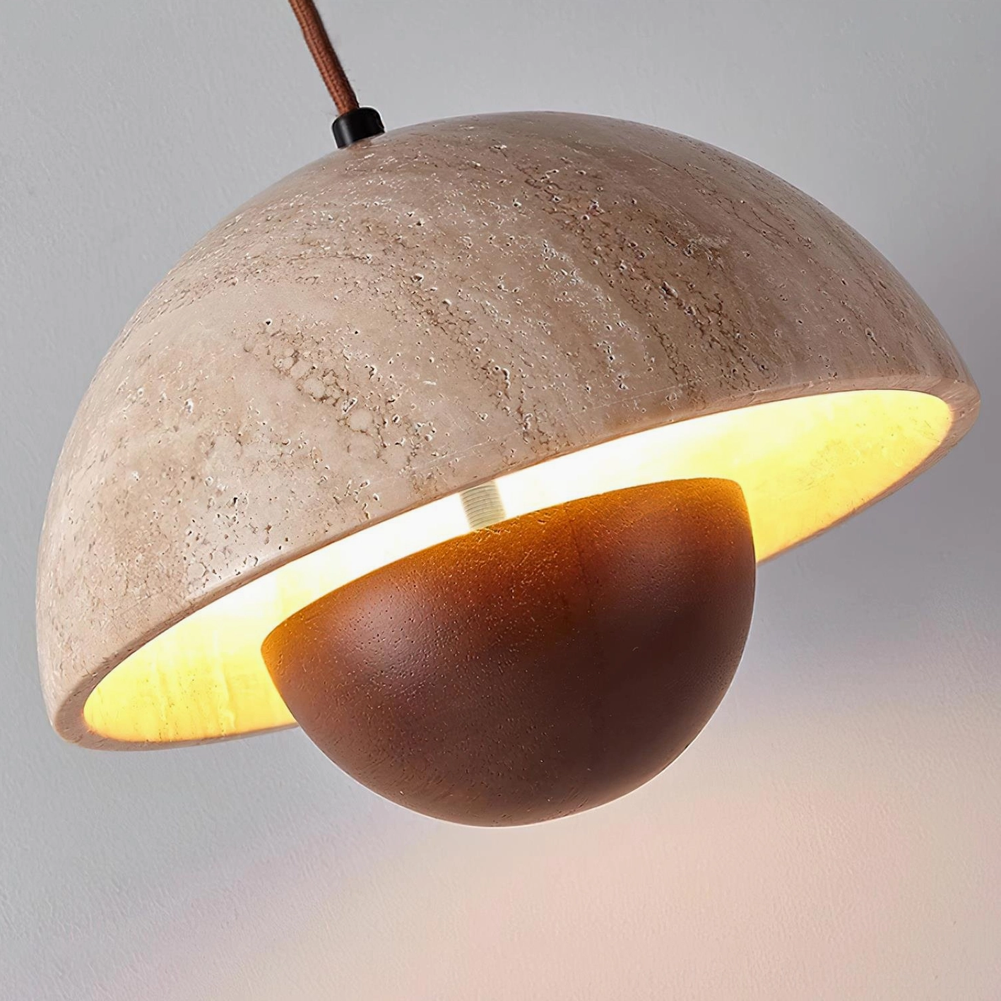 Vienna pendant light installed in Scandinavian modern interior with minimalist aesthetic and natural materials