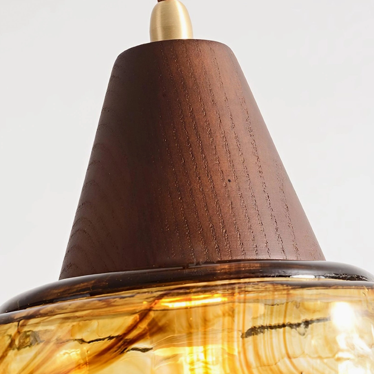 Vintage Murano pendant light rustic farmhouse interior setting