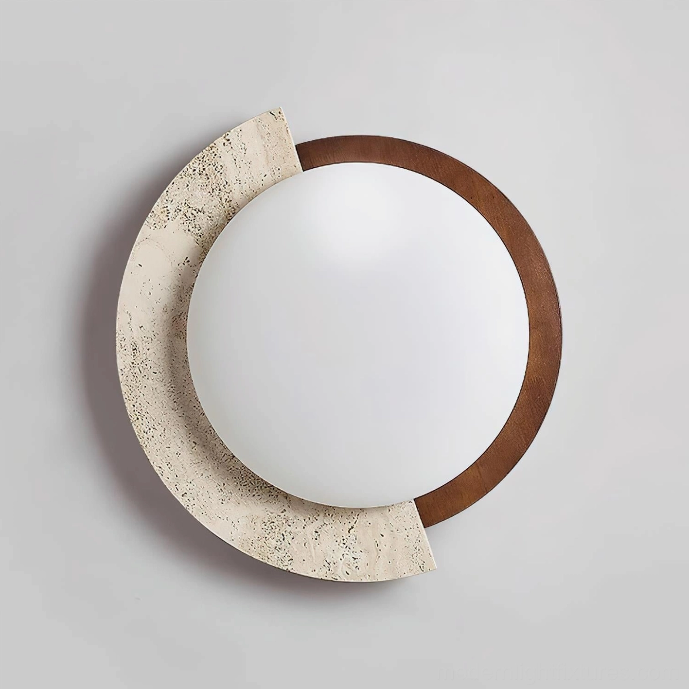 Mid-century modern inspired sculptural ceiling lamp with asymmetrical frame design
