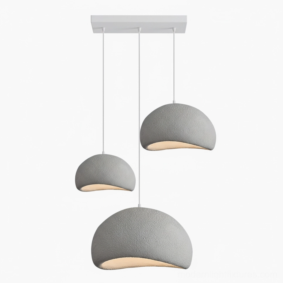 Wabi-sabi combination multi-pendant chandelier modern residential design