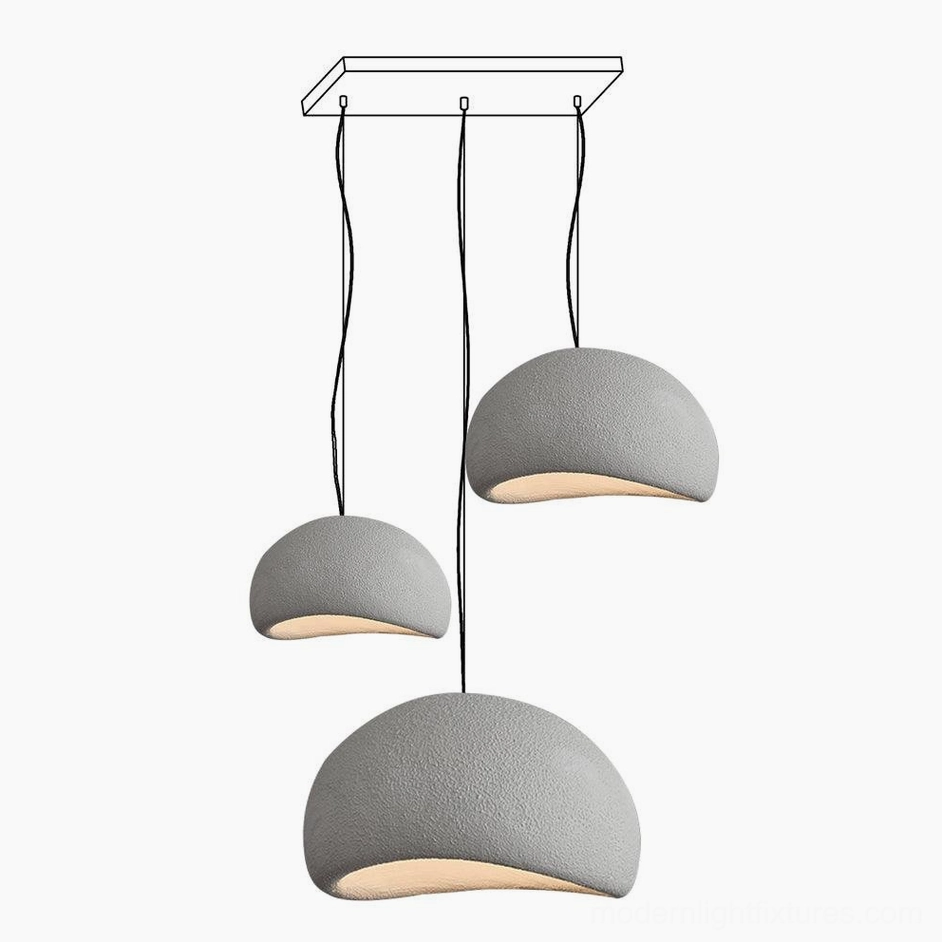 Wabi-sabi combination pendant chandelier artistic hanging display