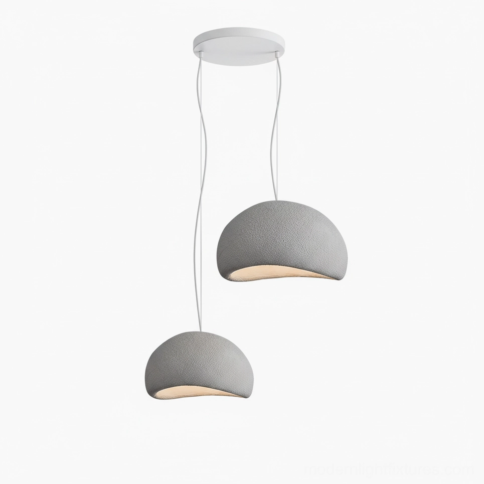 Wabi-sabi pendant chandelier artistic dome modern fixture setup