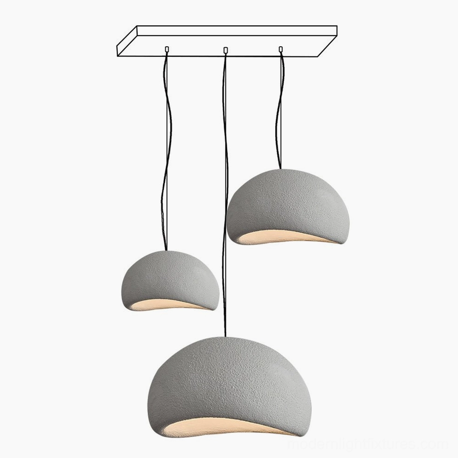 Wabi-sabi pendant lights beige dome color modern residential