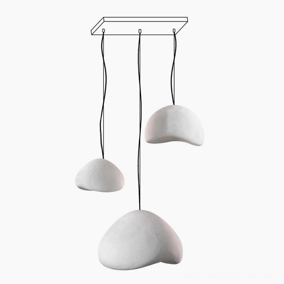 Wabi-sabi pendant lights beige white color options modern design