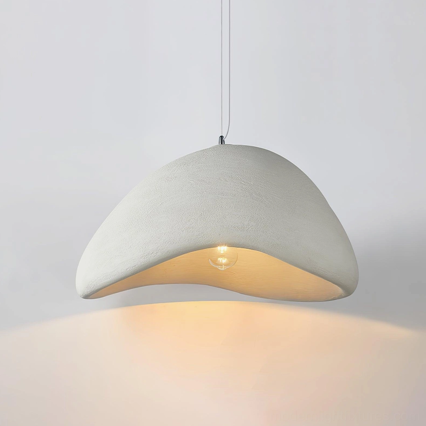 Wabi-sabi pendant light system with flexible sizing for personalized home lighting design