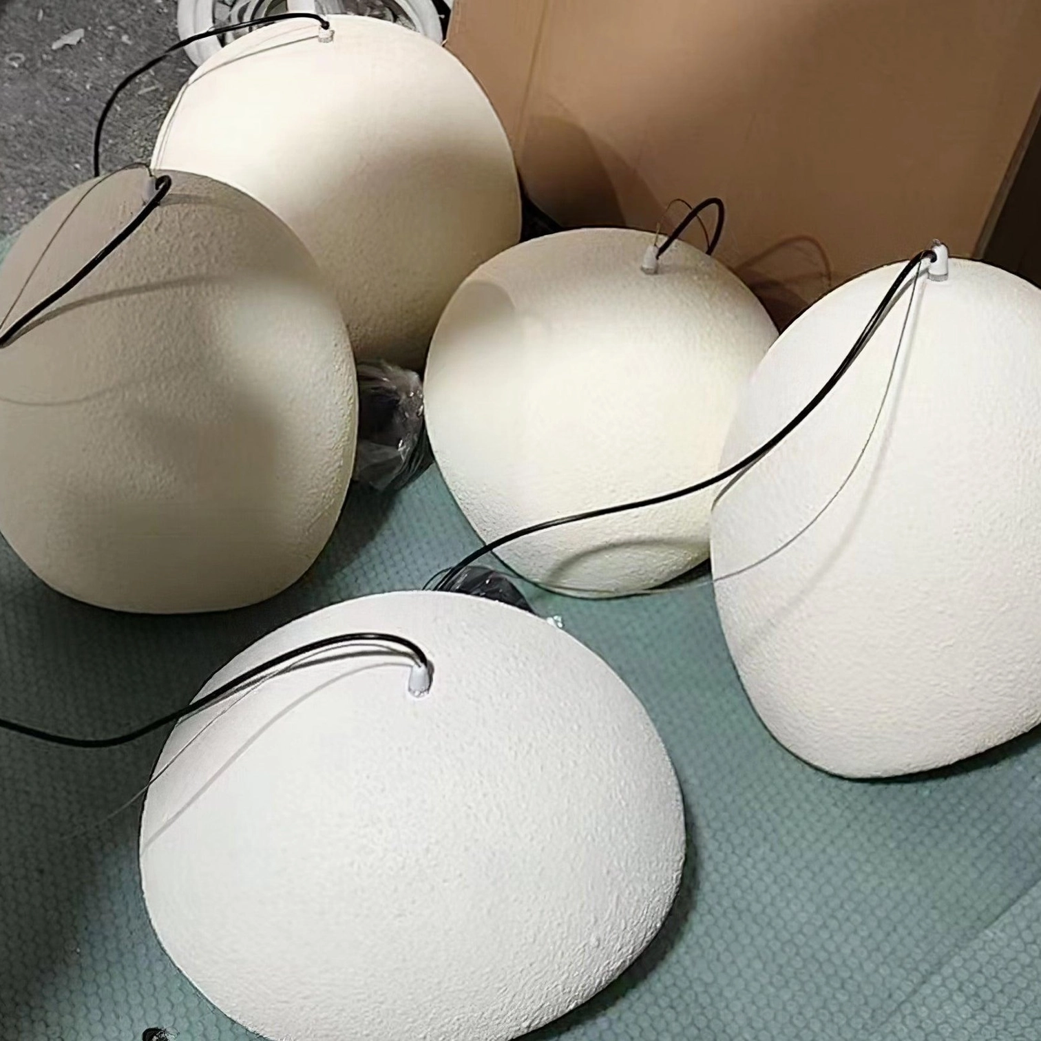 Wabi-sabi pendant lights modern residential space ambient lighting