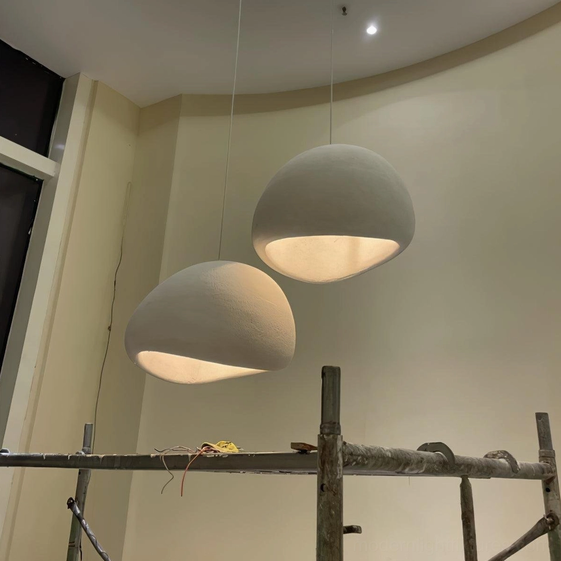 Wabi-sabi pendant lights beige color option modern residential interior
