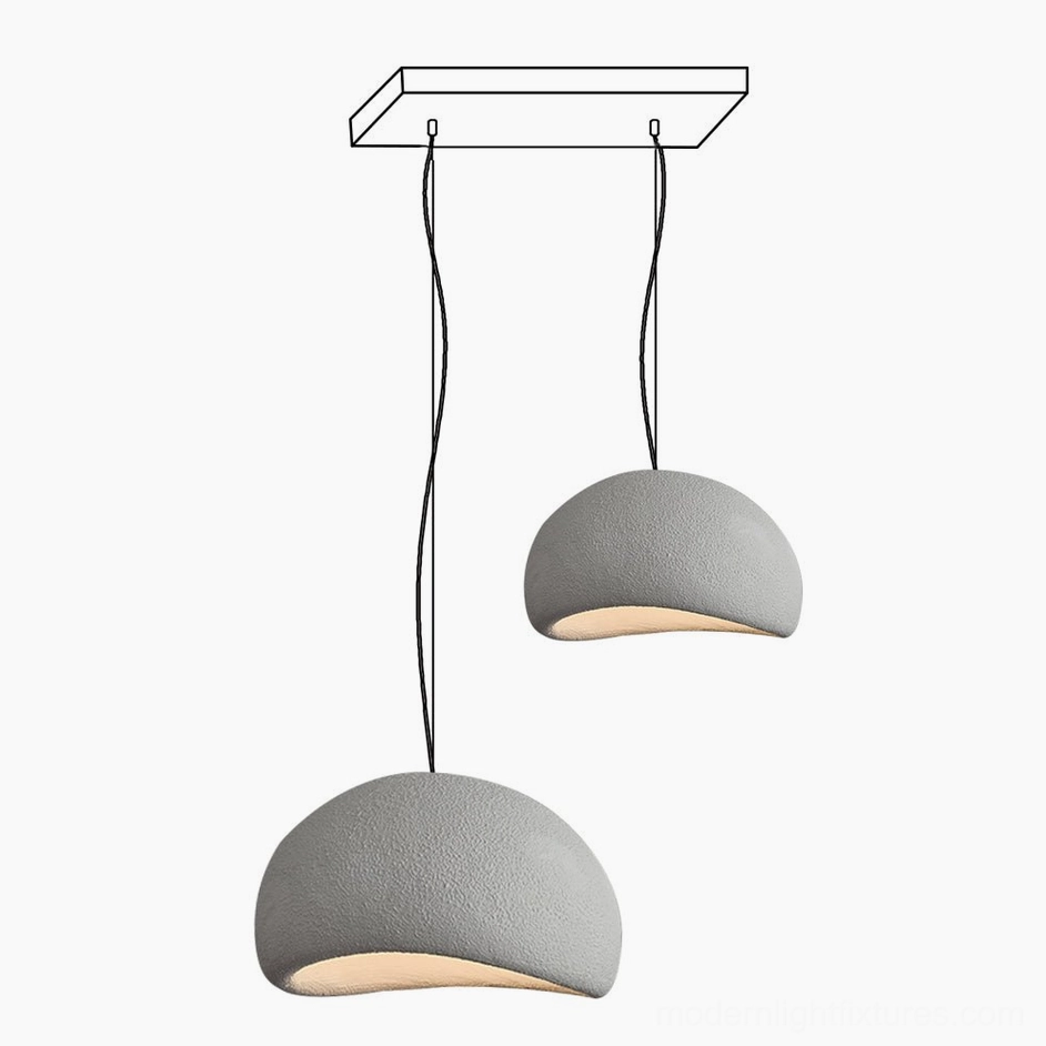 Three wabi-sabi pendant chandelier modern living residential design