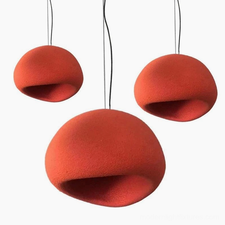 Wabi-sabi three-piece pendant chandelier modern living room design