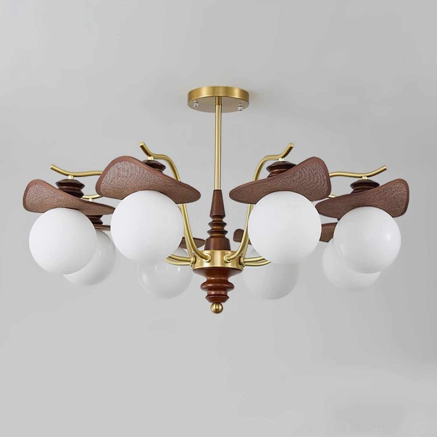 Walden mid-century modern chandelier sculptural form and organic design aesthetic in contemporary home