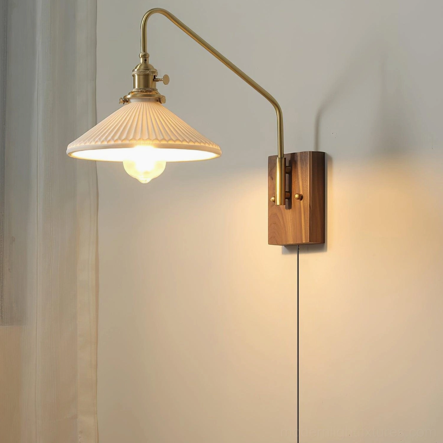 Retro wall sconce with E26 socket accommodating 40W incandescent or LED equivalent bulb