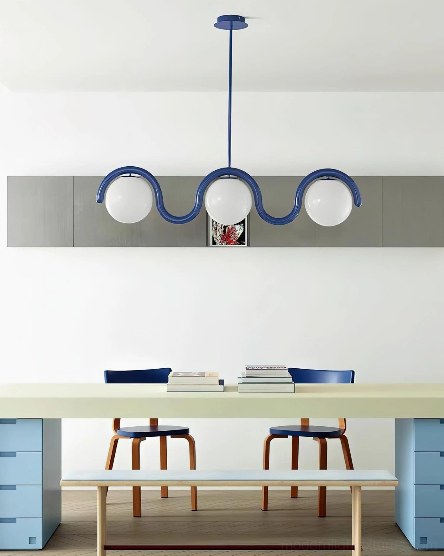 Wavora wave chandelier contemporary pendant light fixture artistic modern design