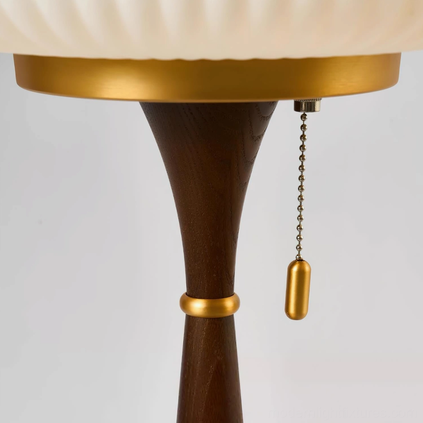 Welma table lamp pleated shade modern mid-century design on decorative surface with ambient lighting