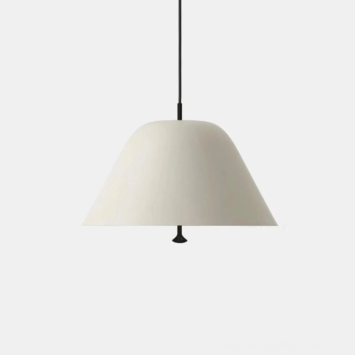 White and black two-tone dome pendant light modern color blend pendant fixture