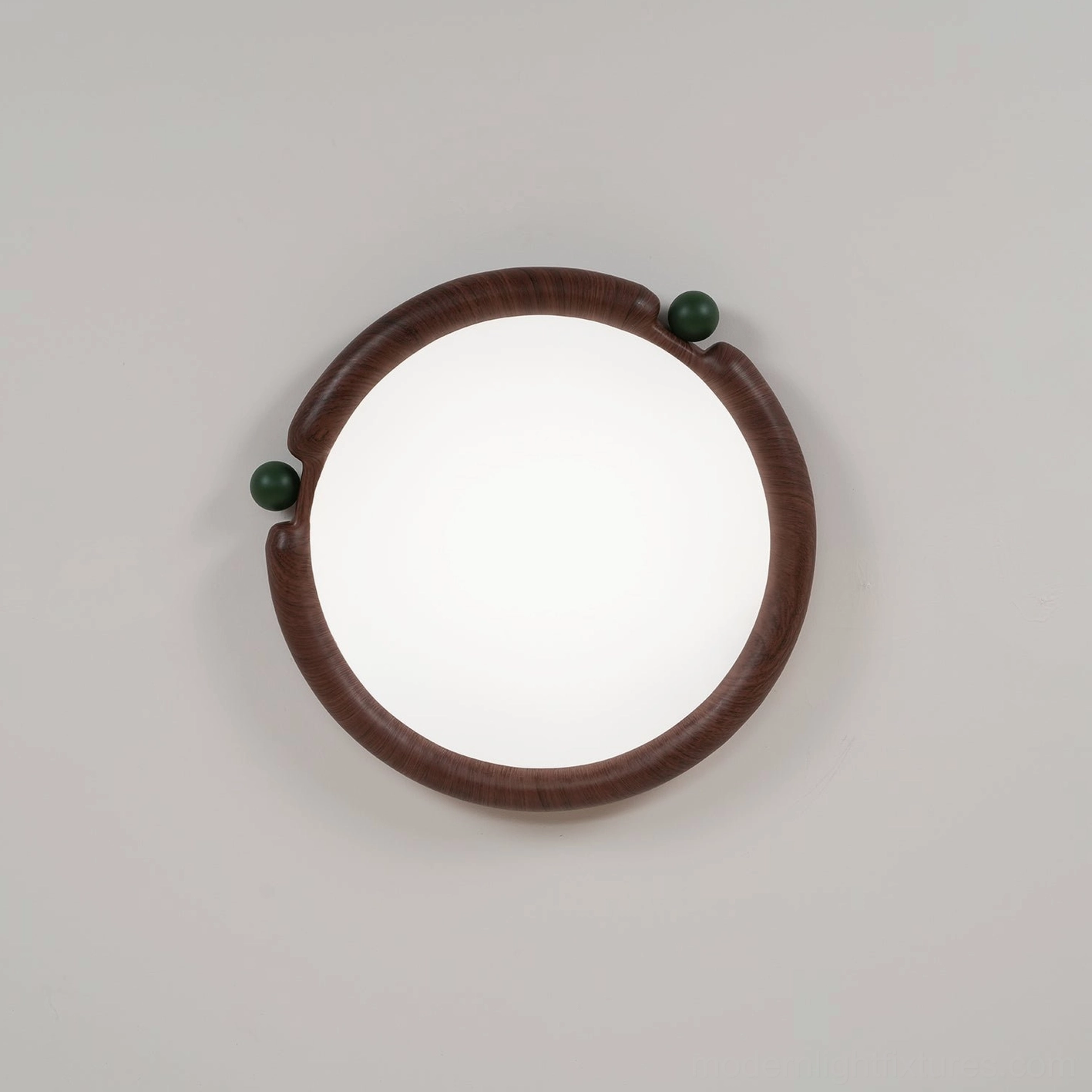 Round ceiling light fixture showing white finish variant for minimalist modern interiors