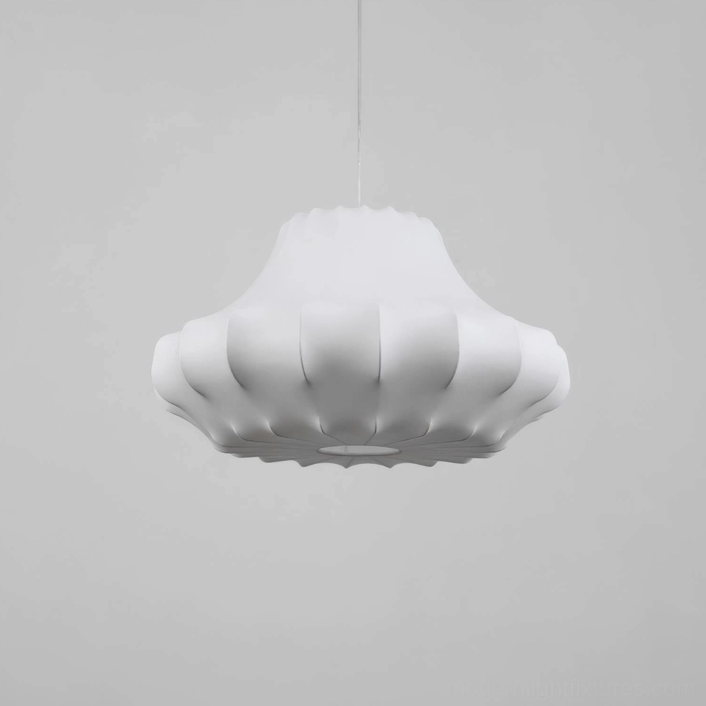 White sculptural pendant - hotel lobby contemporary interior architecture