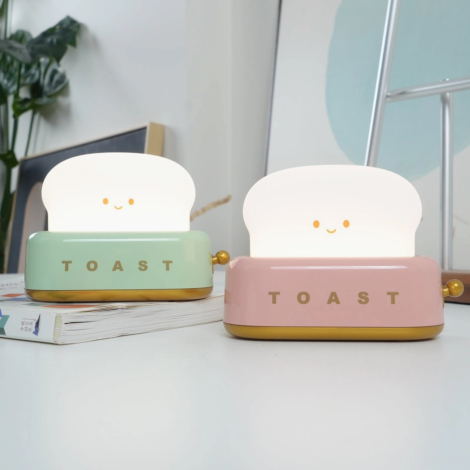 White toaster table lamp versatile neutral color matching any interior design aesthetic