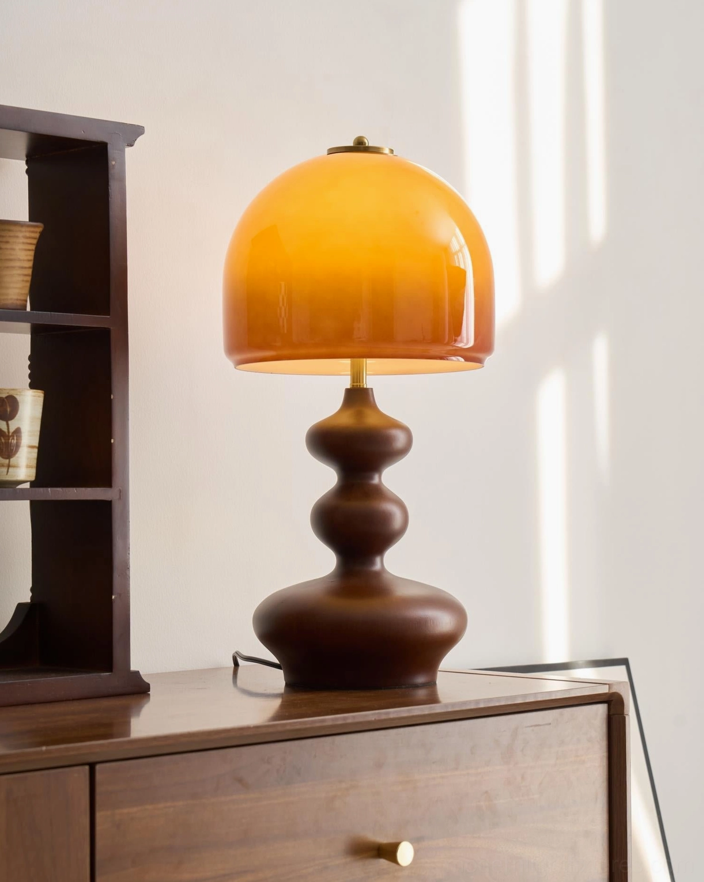 Willow table lamp plug-in installation, no hardwiring required, 59-inch cord setup convenience