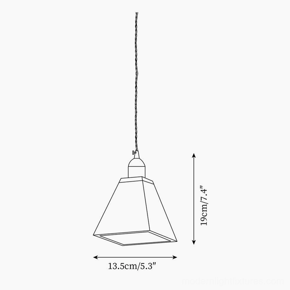 Walnut wood pendant light fixture installed in modern kitchen over island