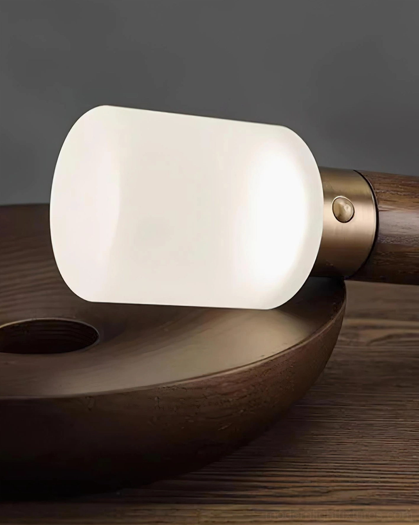 Wooden table lamp Scandinavian minimalist design natural materials clean lines nordic interior style