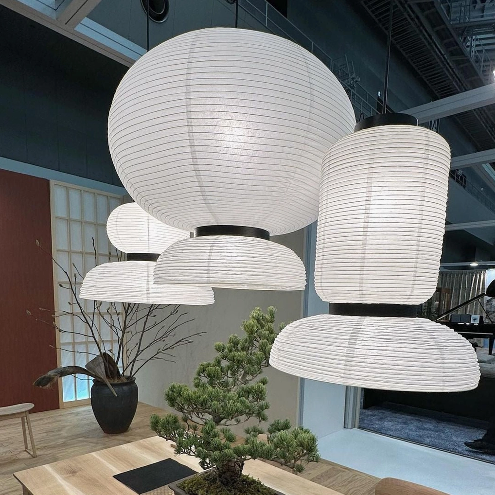 Handcrafted Xuan paper pendant light fixture showcasing artisanal Asian heritage craftsmanship