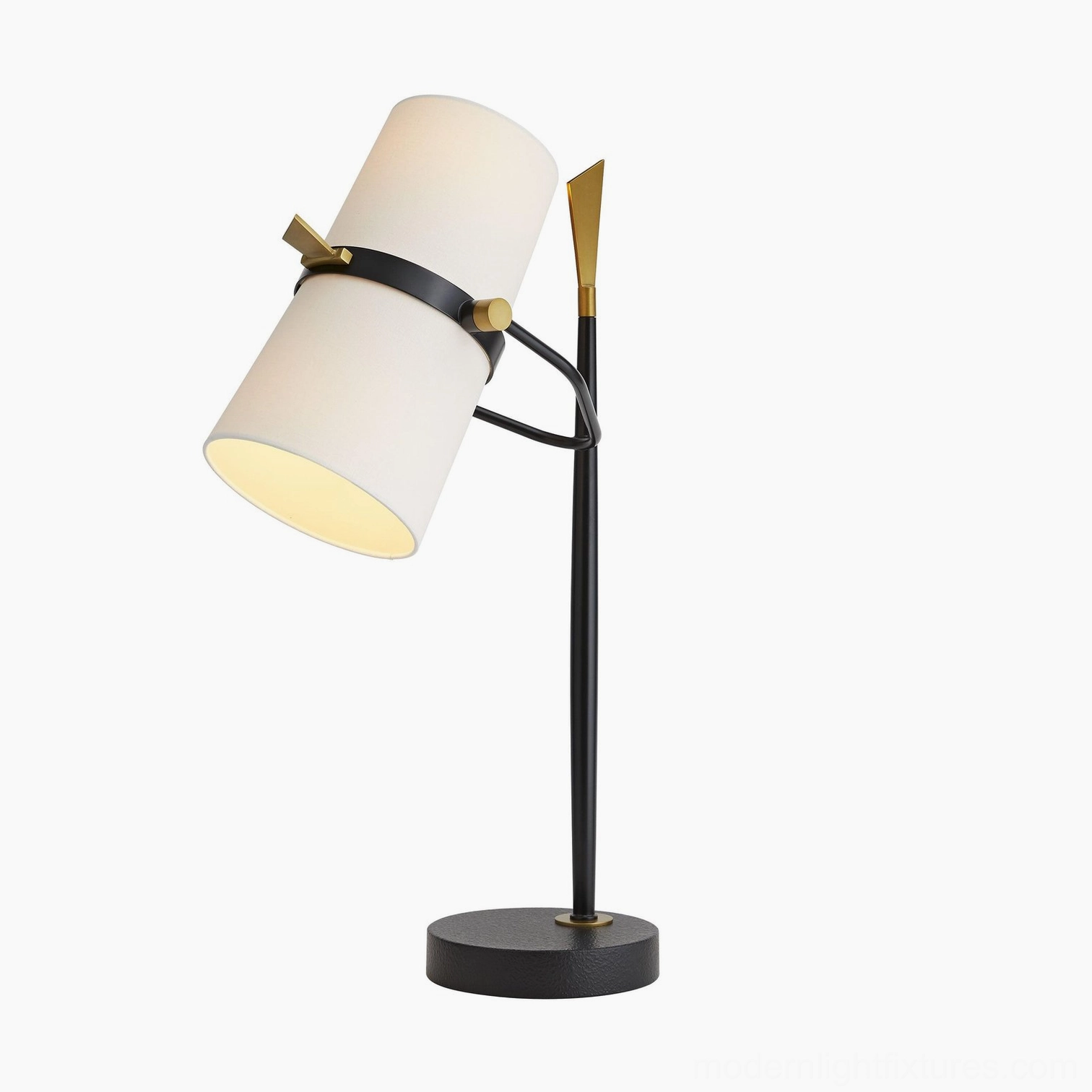 Yasmin rotating table lamp compact footprint space-saving design