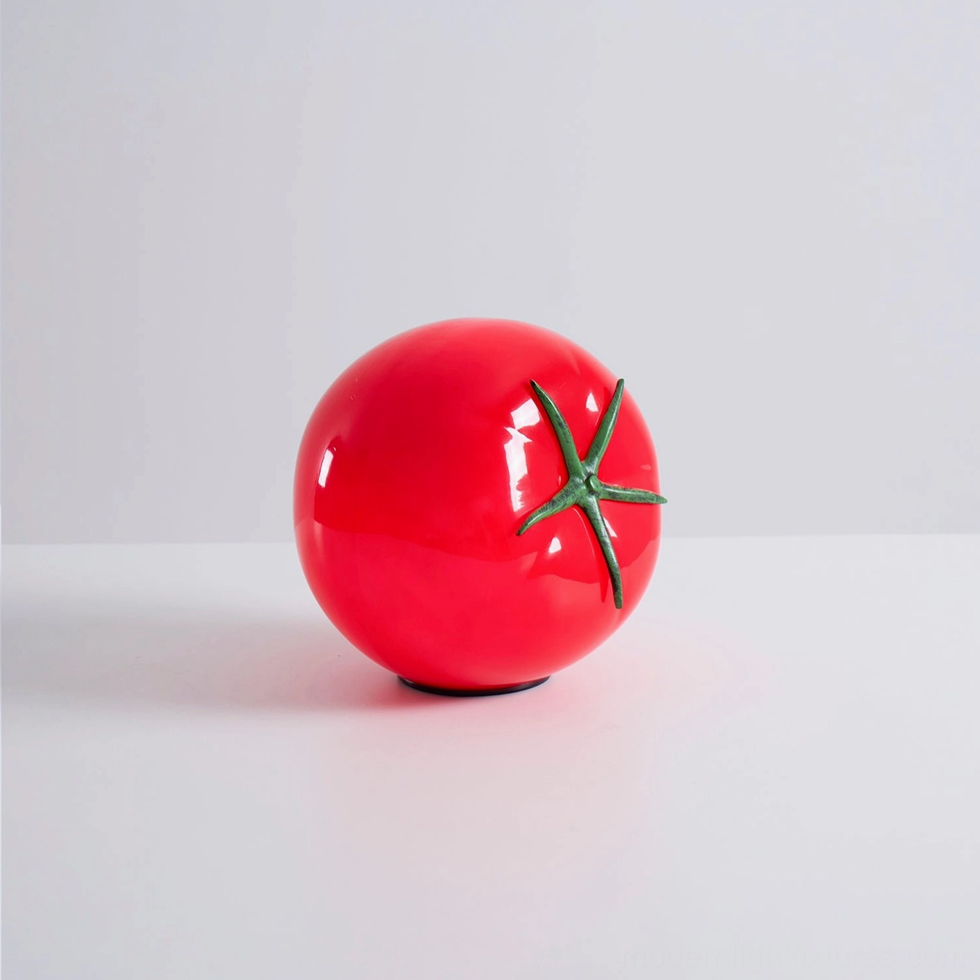 Yellow tomato table lamp - modern glass decorative lighting for contemporary homes
