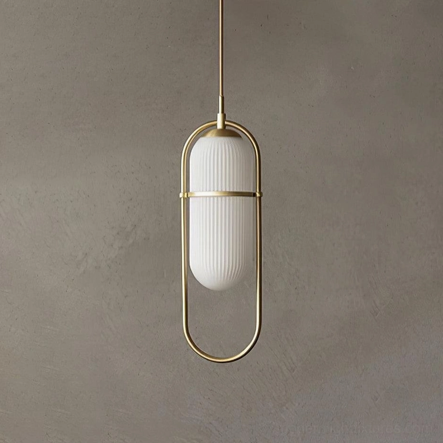 Gold and white Zesta pendant light duo displaying mixed metal finish design coordination